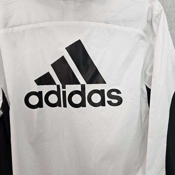 ADIDAS‎ Women's Aeroready White and Black Windbreaker Running Jacket Size M - Picture 14 of 15